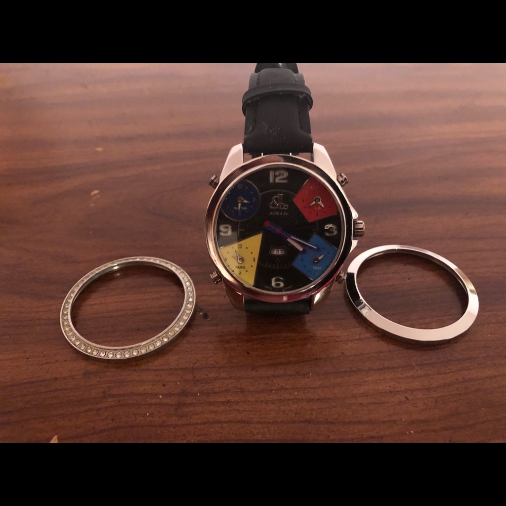 Jacob and Co. 5 Time zone Classic watch.